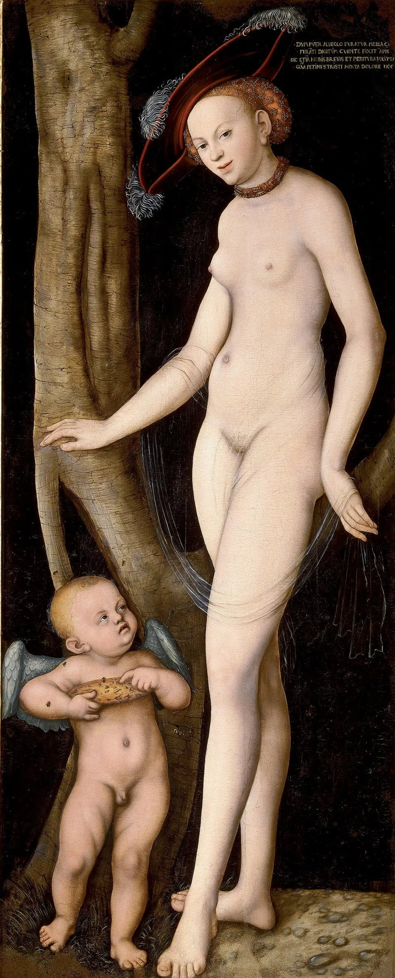 Venus mit Amor, der Honigdiebstahl begeht - Lucas Cranach der Ältere