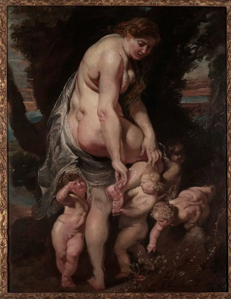 Venus von einer Dornenranke verwundet - Peter Paul Rubens