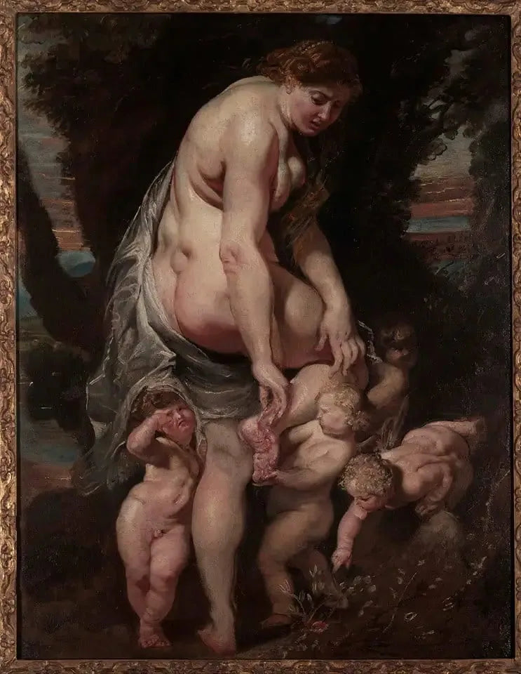 Venus von einer Dornenranke verwundet - Peter Paul Rubens