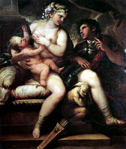 Venus, Amor und Mars - Luca Giordano