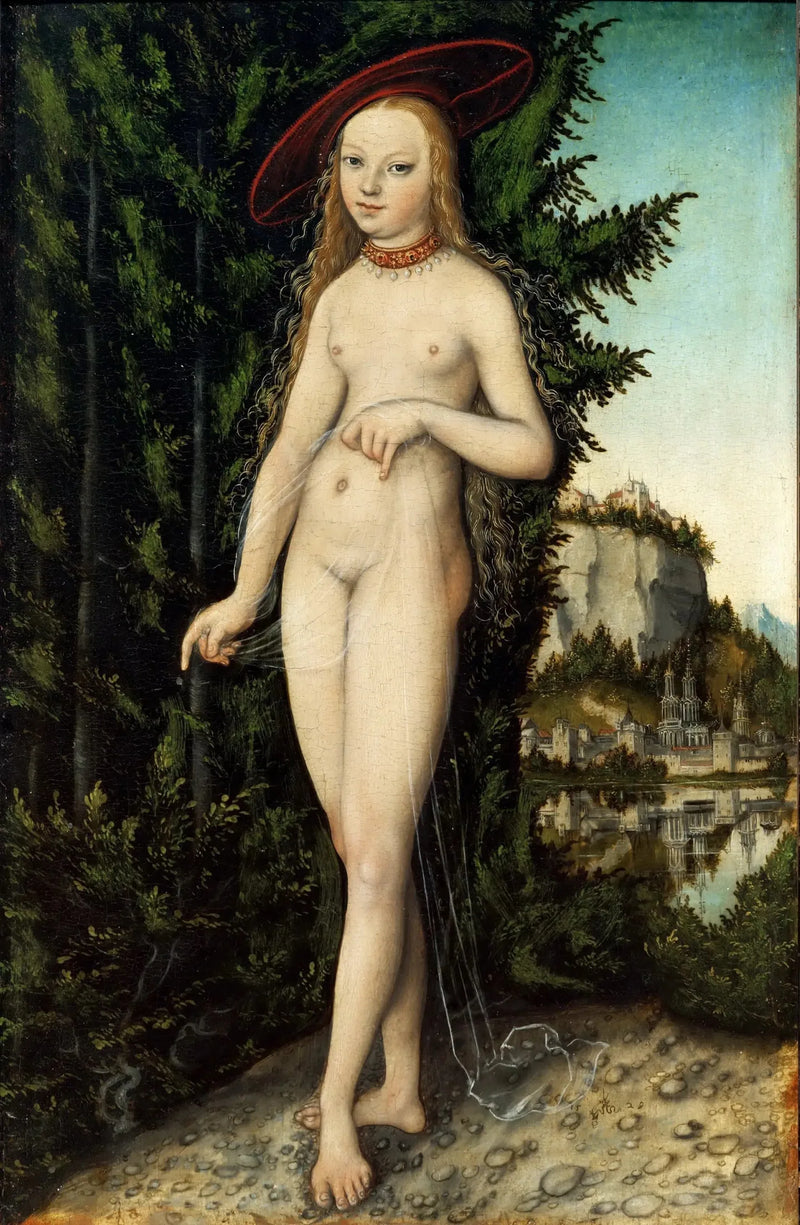 Stehende Venus in einer Landschaft - Lucas Cranach der Ältere