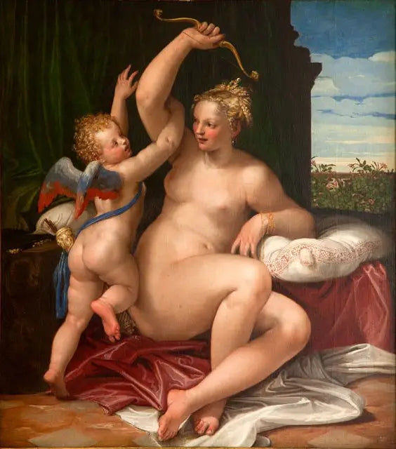 Venus entwaffnet Amor - Paul Véronèse