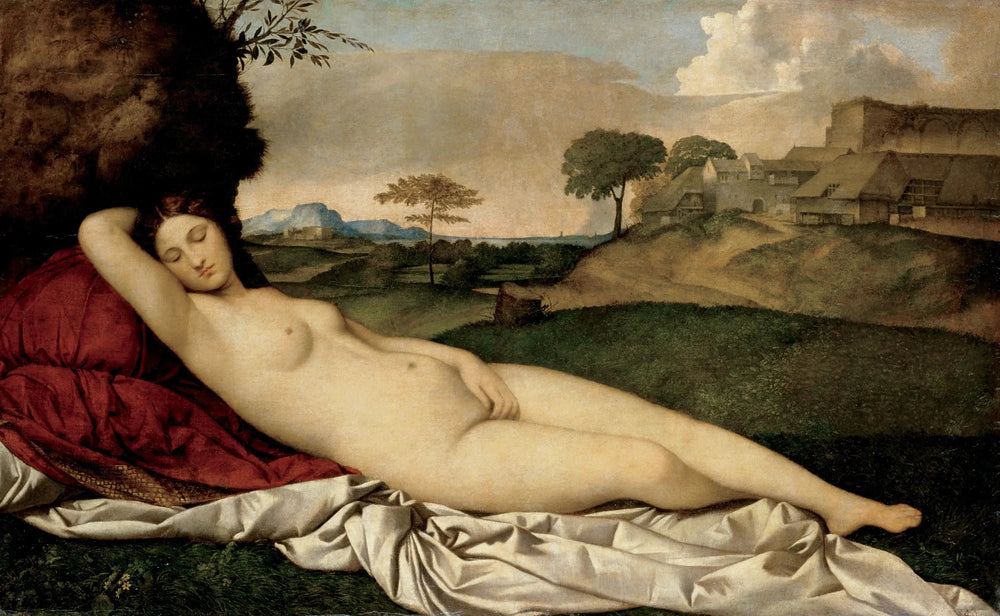 Vénus endormie - Titian image 1 tableau peint à l’huile sur toile