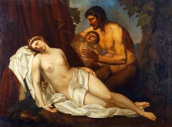 Trunkende Venus von einem Satyr (« La Nuda ») - Annibale Carracci