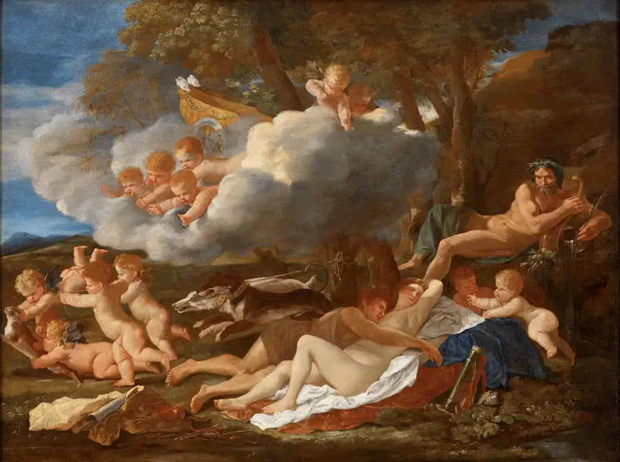 Venus und Adonis - Nicolas Poussin