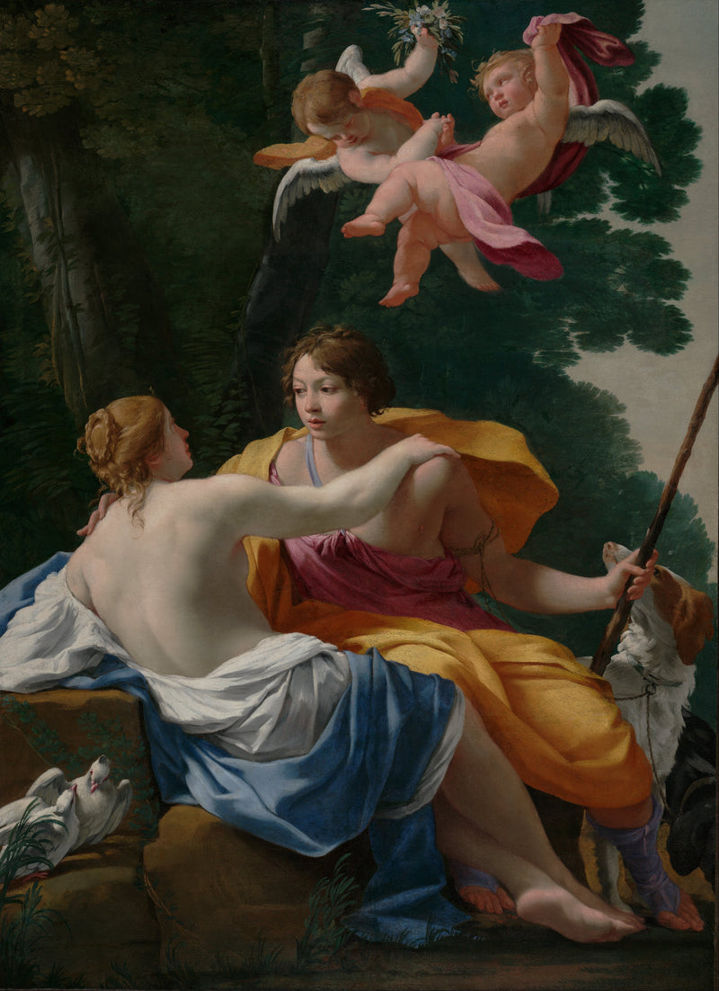 Venus und Adonis - Simon Vouet