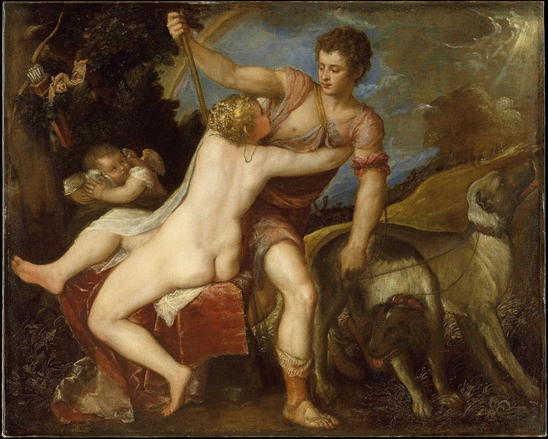 Venus und Adonis - Titian