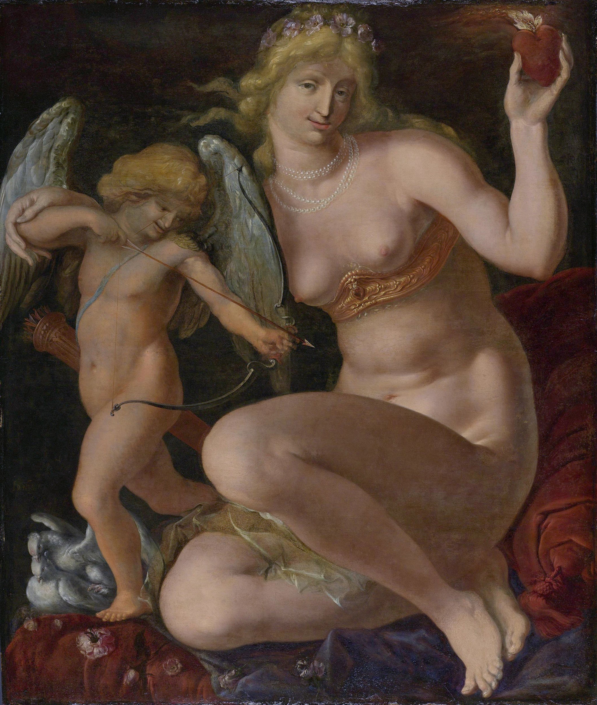 Vénus et Amor - Jacques de Gheyn le jeune