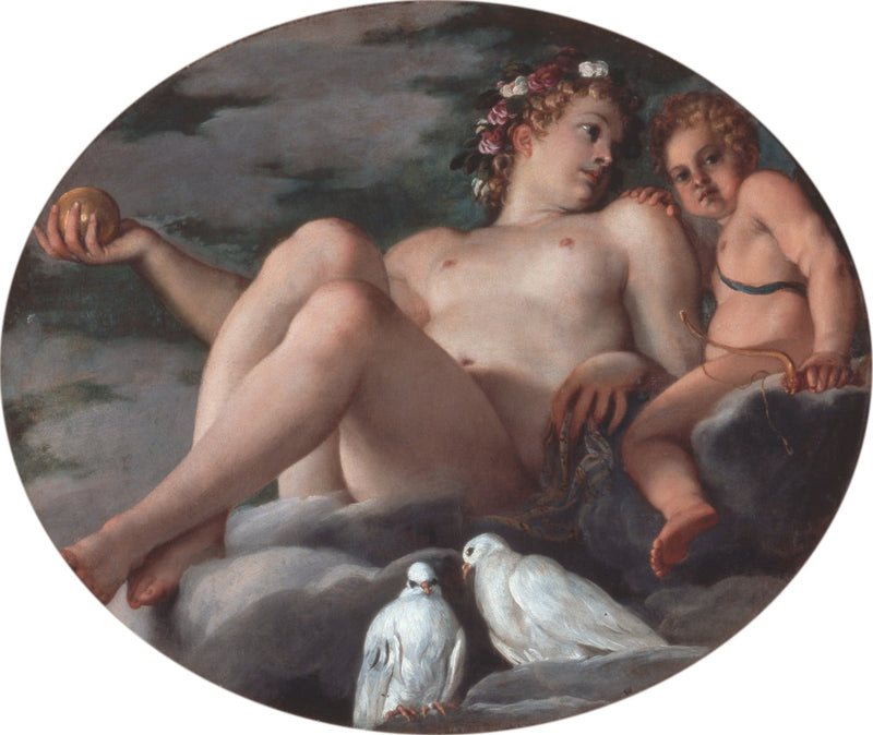 Venus und Amor - Annibale Carracci