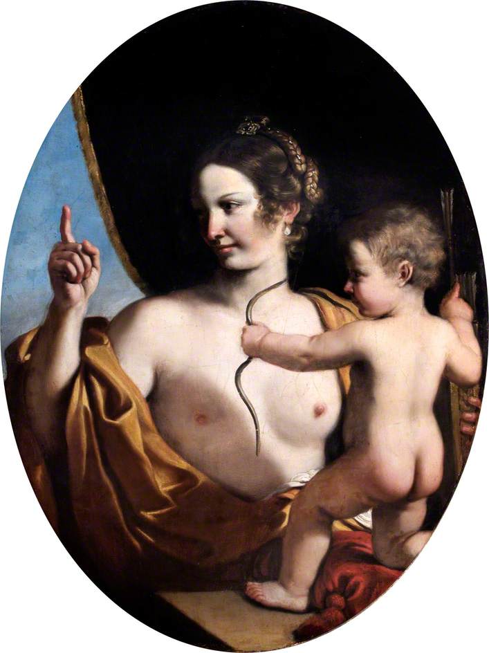 Venus und Amor - Guercino