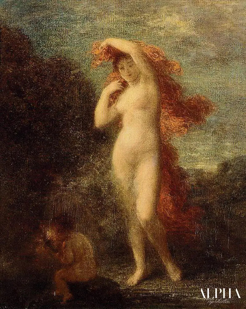 Vénus et Cupidon - Henri Fantin-Latour - Reproductions de tableaux et peintures haut de gamme