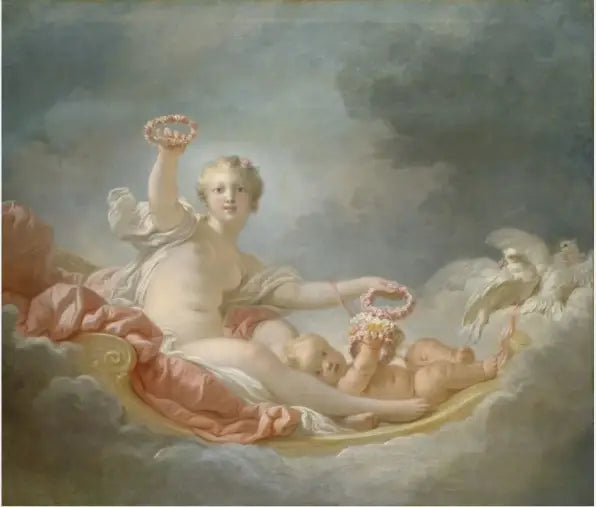 Venus und Cupido (Tag) - Jean-Honoré Fragonard