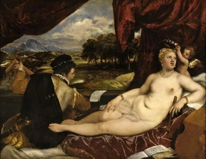 Venus und der Lautenspieler - Titian