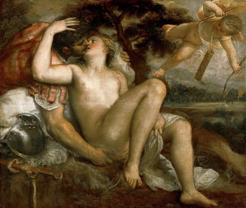 Venus, Mars und Cupido - Titian