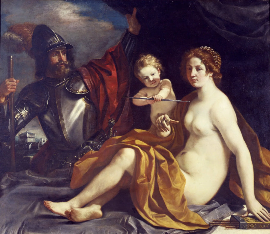 Venus, Mars und die Liebe - Guercino