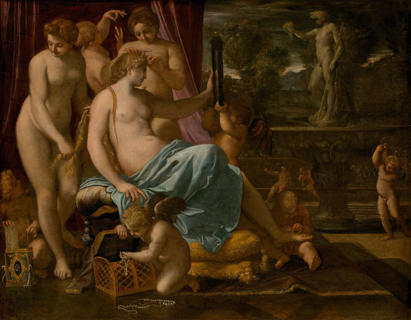 Venus geschmückt von den Grazien - Annibale Carracci