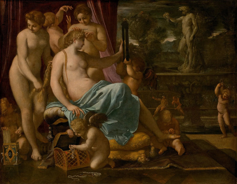 Venus geschmückt von den Grazien - Annibale Carracci