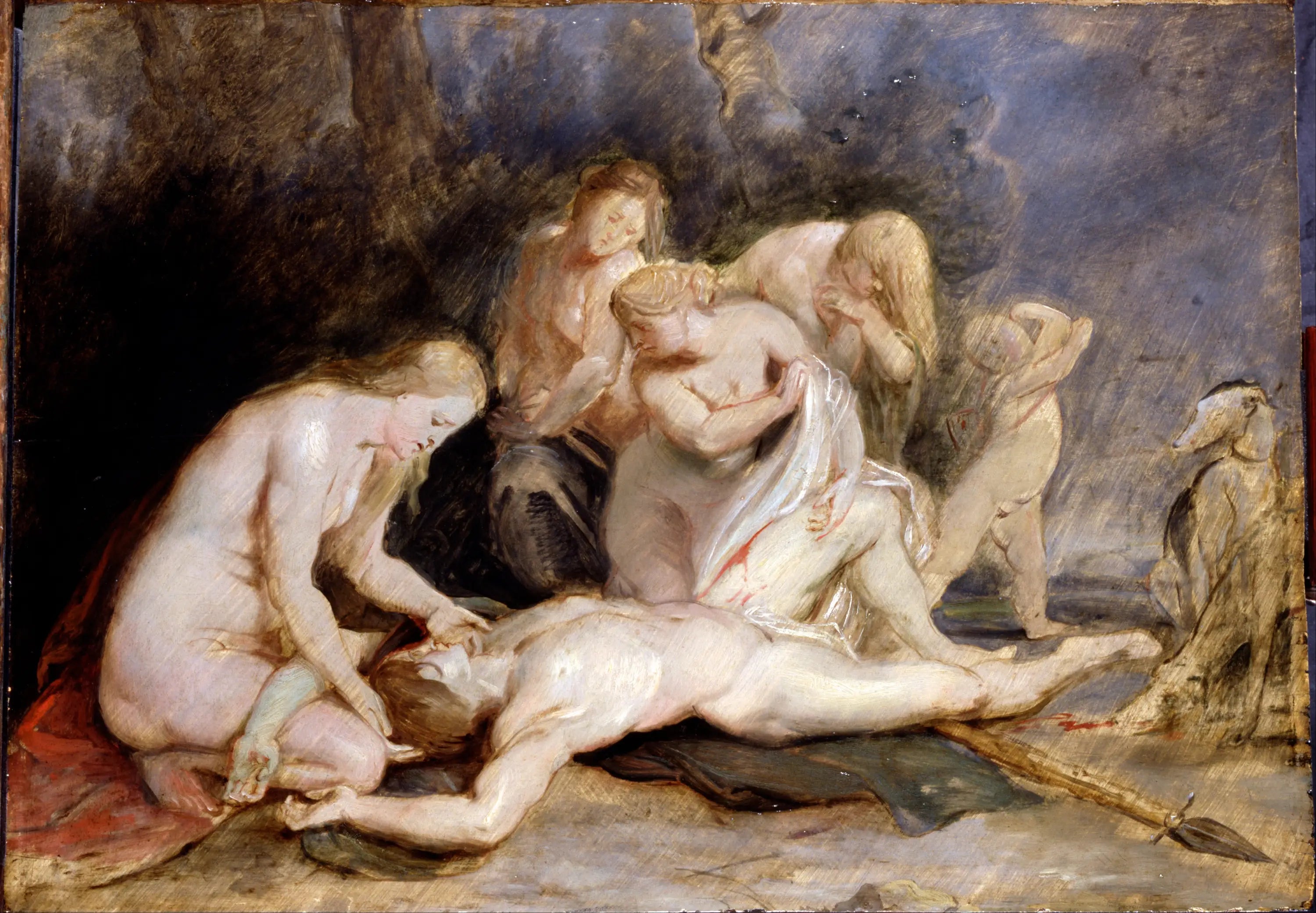 Vénus pleurant Adonis - Peter Paul Rubens image 1 copie de tableau peinte à la main