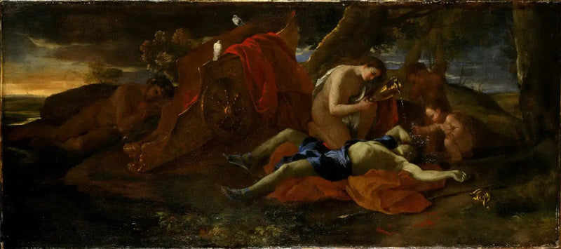 Weinende Venus Adonis - Nicolas Poussin