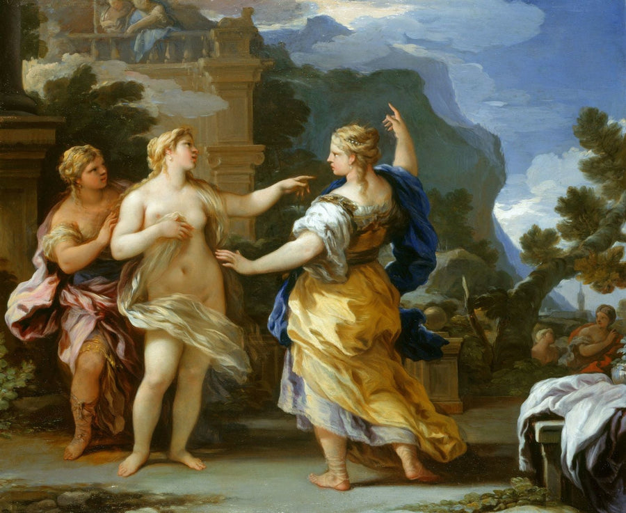 Venus bestraft Psyche mit einem Fleck - Luca Giordano