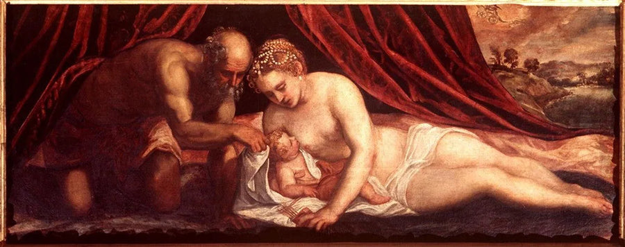 Venus, Vulkan und Amor - Jacopo Tintoretto