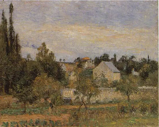 Obstgarten im Hermitage, Pontoise - Camille Pissarro