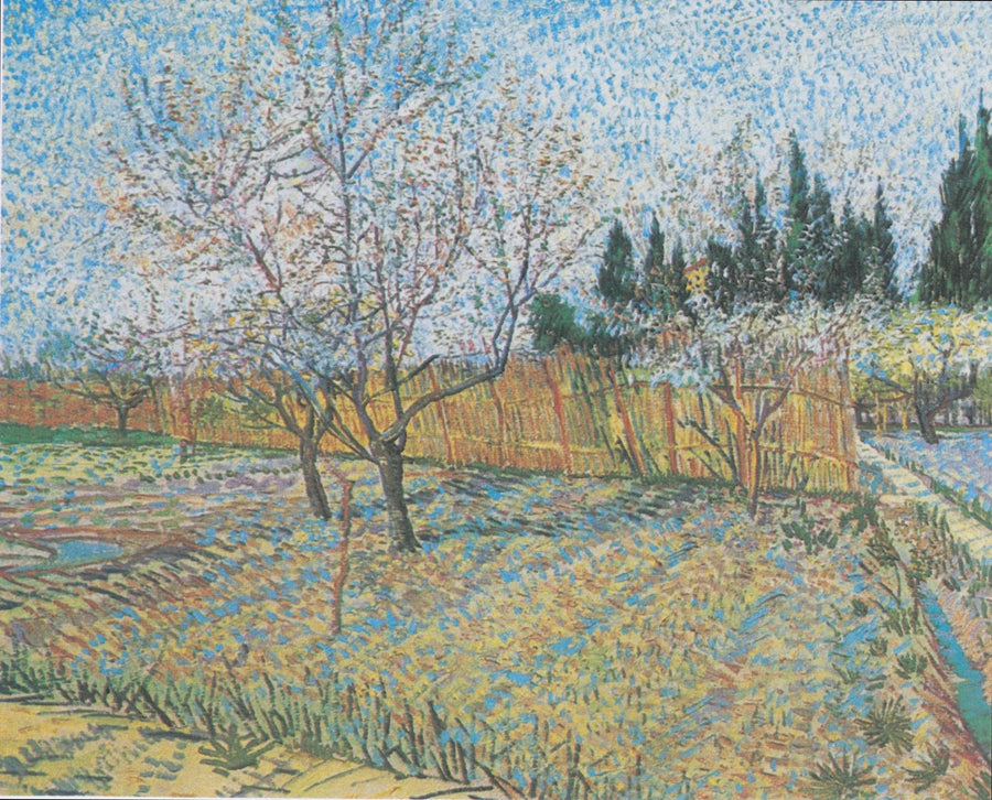 Obstgarten mit Zypressen - Vincent van Gogh
