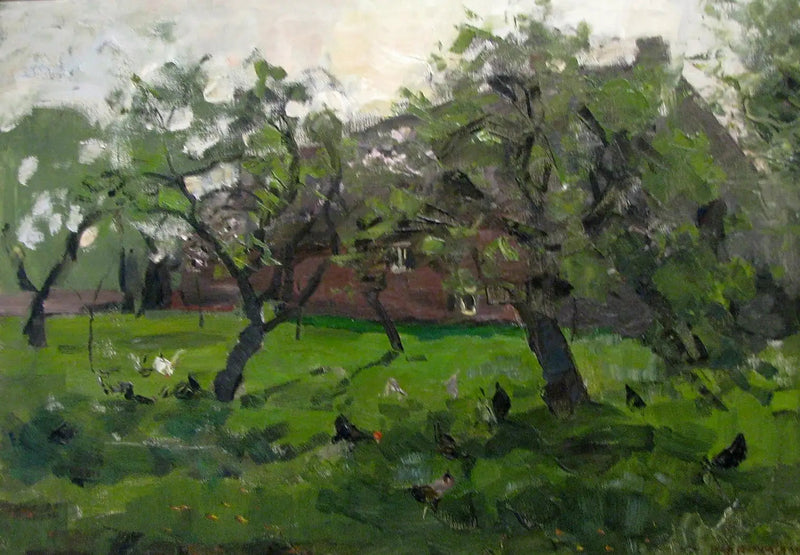 Obstgarten mit Hühnern - Piet Mondrian
