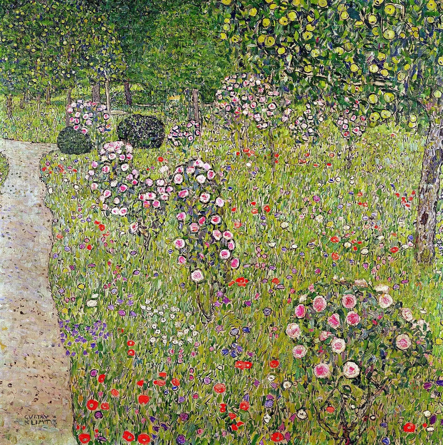 Obstgarten mit Rosensträuchern - Gustav Klimt