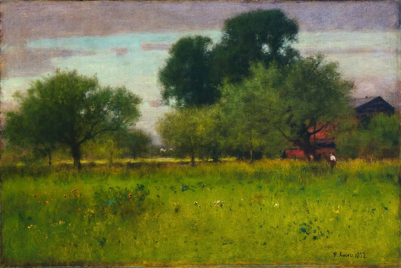 Obstgarten mit Apfelbäumen - George Inness
