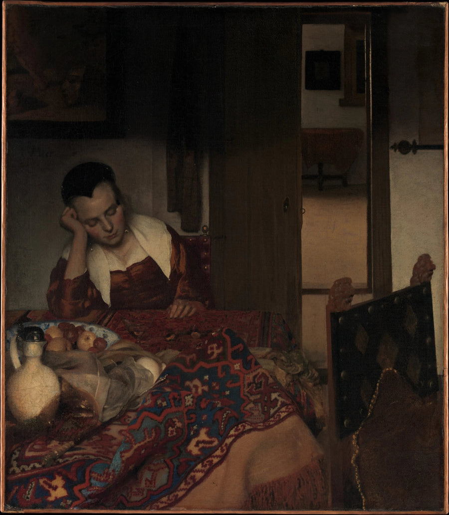 Ein schlafendes Mädchen - Johannes Vermeer