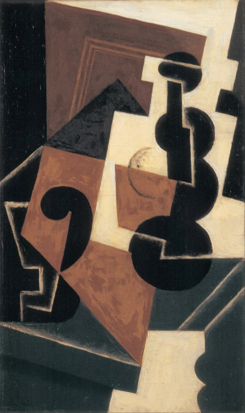 Glas und Wasserflasche - Juan Gris