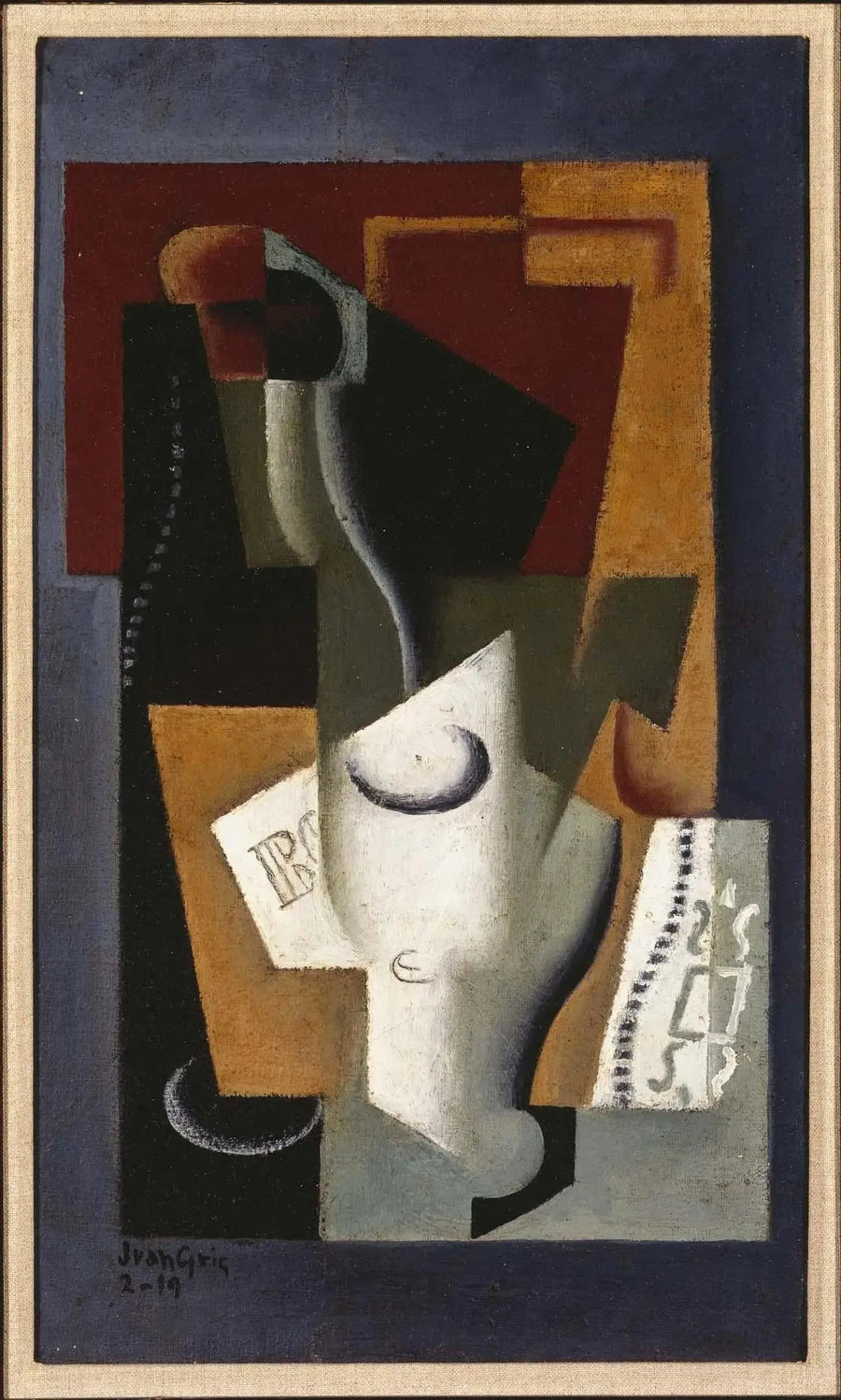 Glas und Flasche - Juan Gris