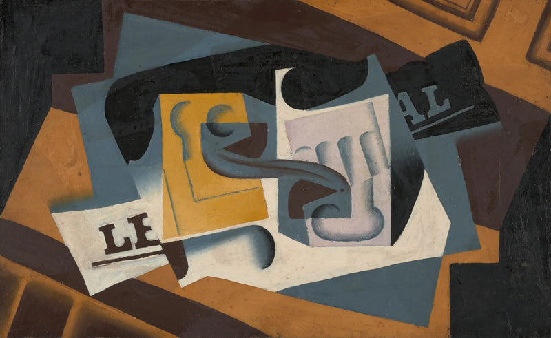 Glas und Zeitung - Juan Gris