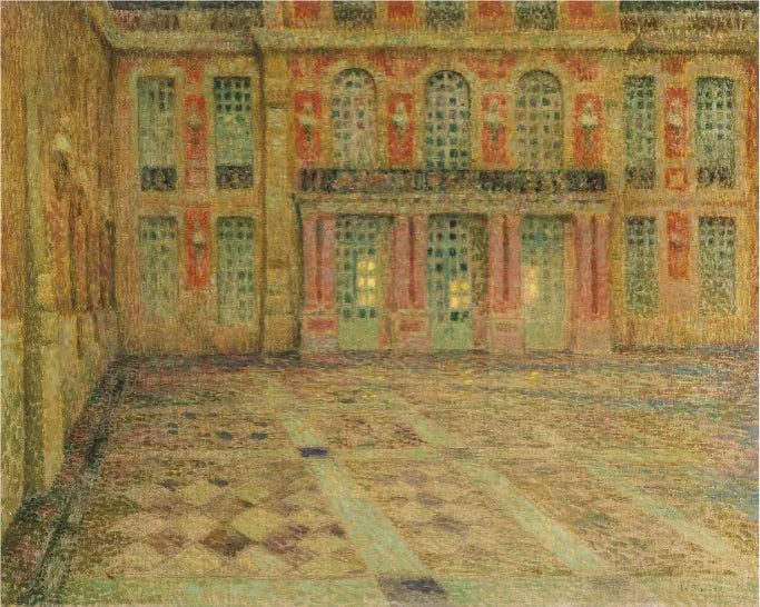 Versailles : Cour d'Honneur - Henri Le Sidaner image 1 copie peinte à la main à l’huile