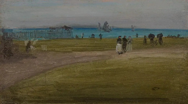 Grün und Violett: Der Abendspaziergang - James Abbott McNeill Whistler
