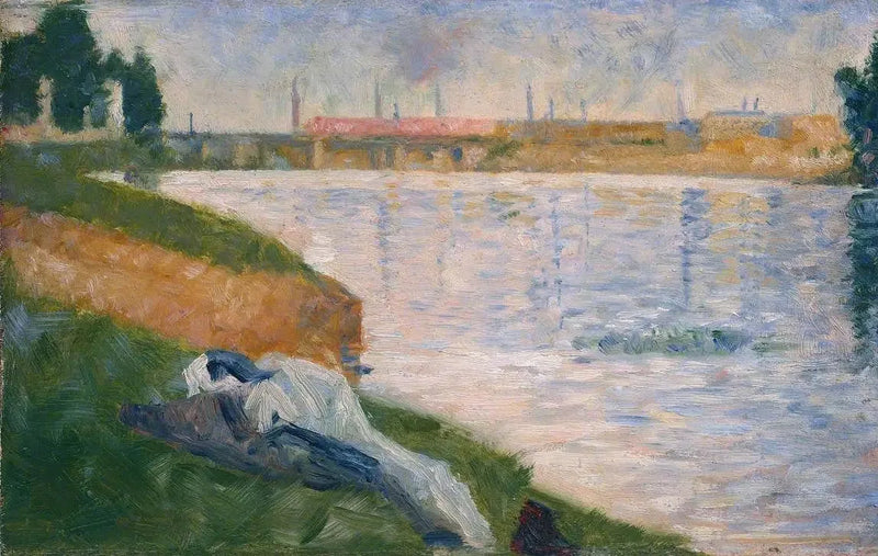 Kleidung auf dem Gras - Georges Seurat
