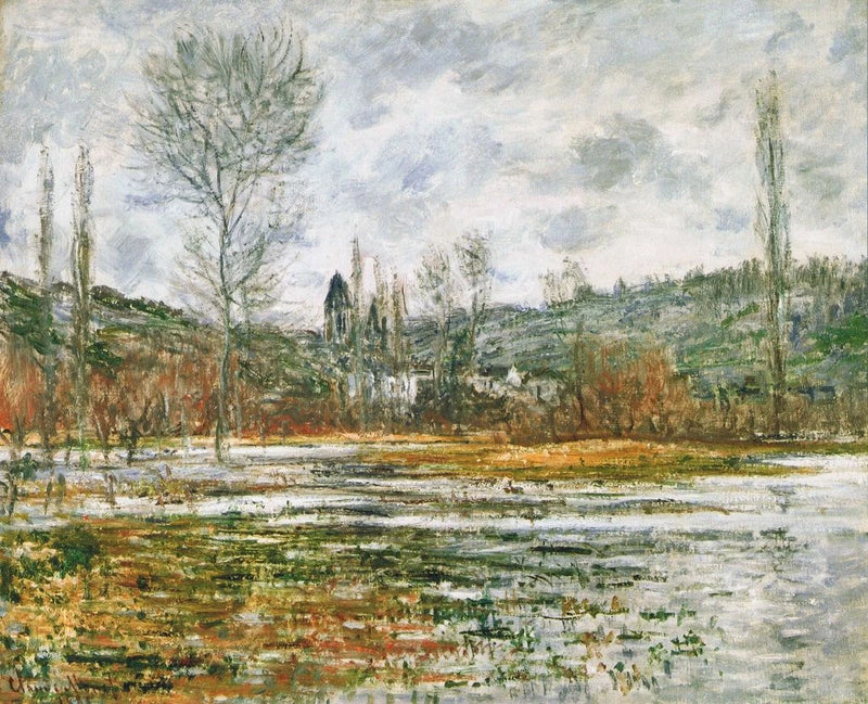 Vétheuil, überflutete Wiese W639 - Claude Monet
