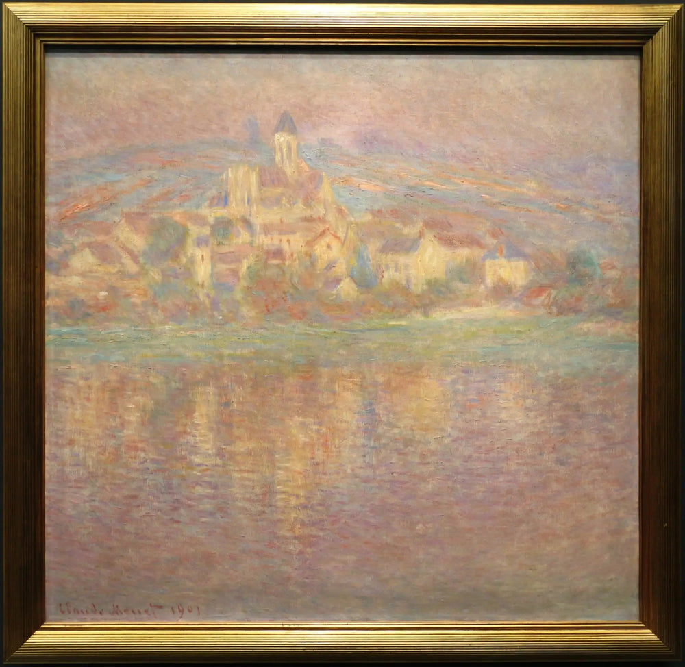 Vétheuil, soleil couchant - Claude Monet image 1 copie peinte à la main à l’huile