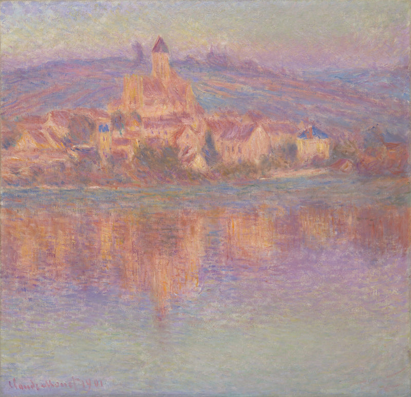 Vétheuil, Sonnenuntergang - Claude Monet