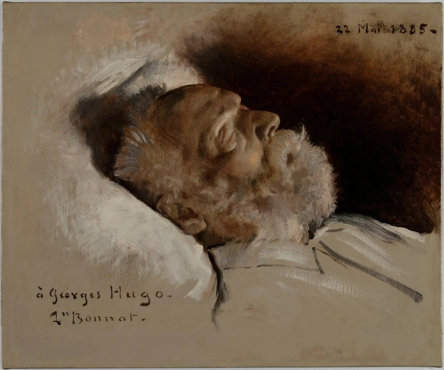 Victor Hugo auf seinem Sterbebett - Léon Bonnat