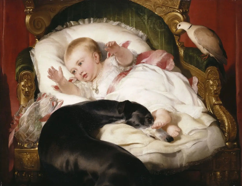 Victoria, Prinzessin Royal, mit Eos - Edwin Henry Landseer