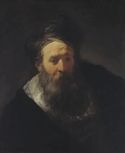 Alter Mann mit Bart und Turban - Rembrandt