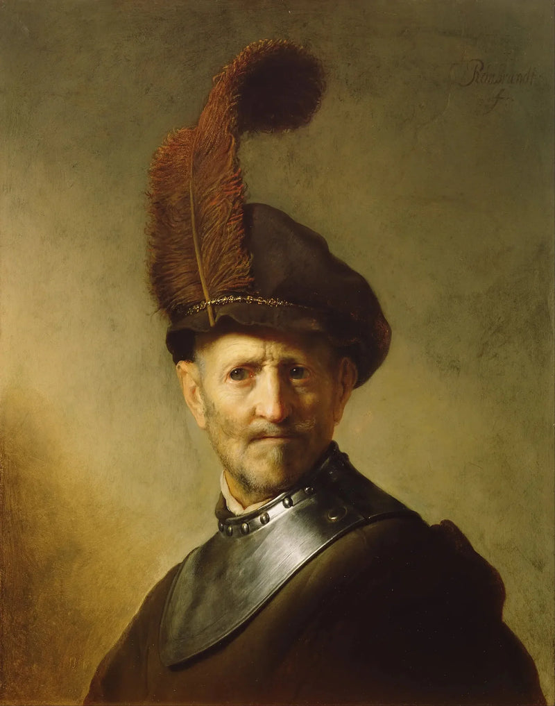 Alter Mann in Militäruniform - Rembrandt