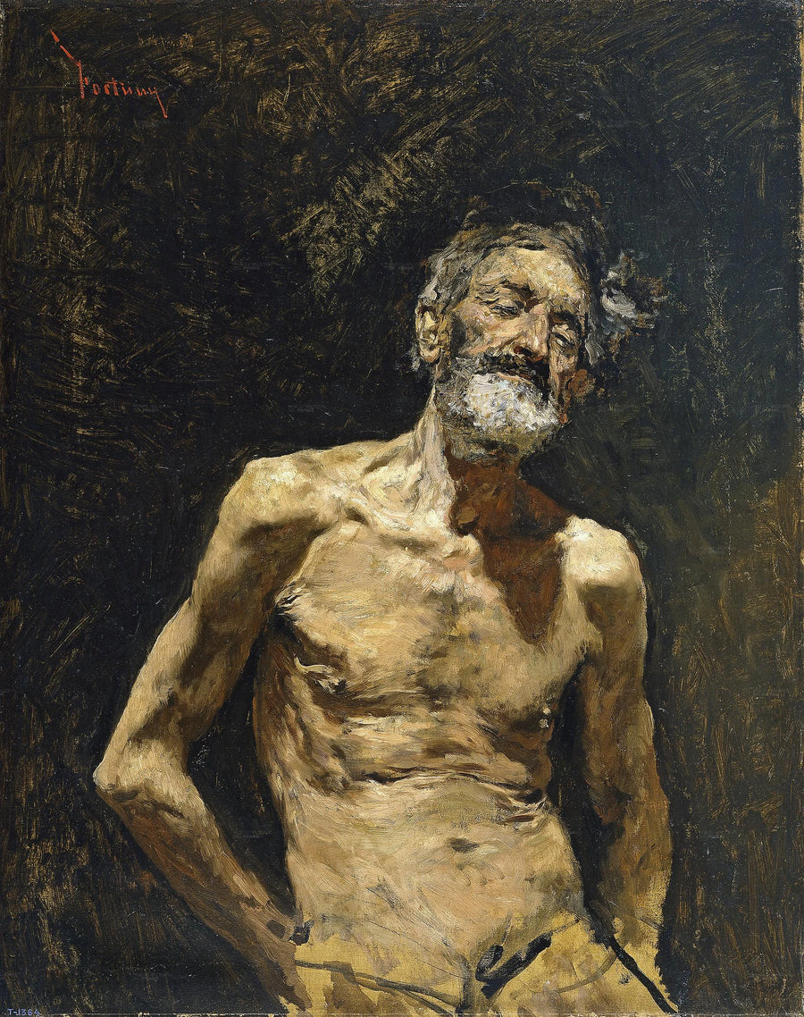 Vieil Homme nu au soleil - Marià Fortuny