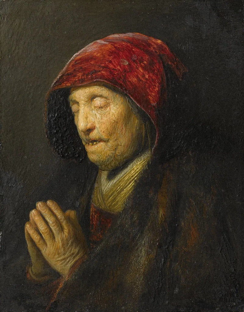 Alte Frau im Gebet - Rembrandt