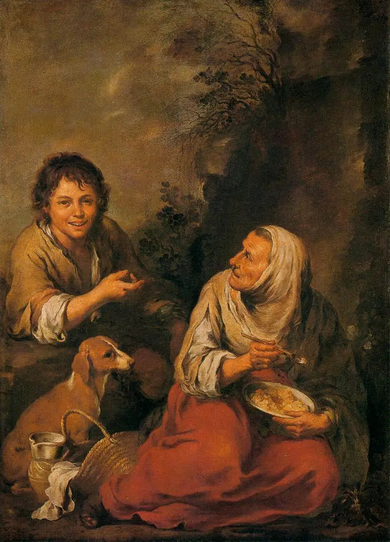 Alte Frau und Junge - Bartolomé Esteban Murillo