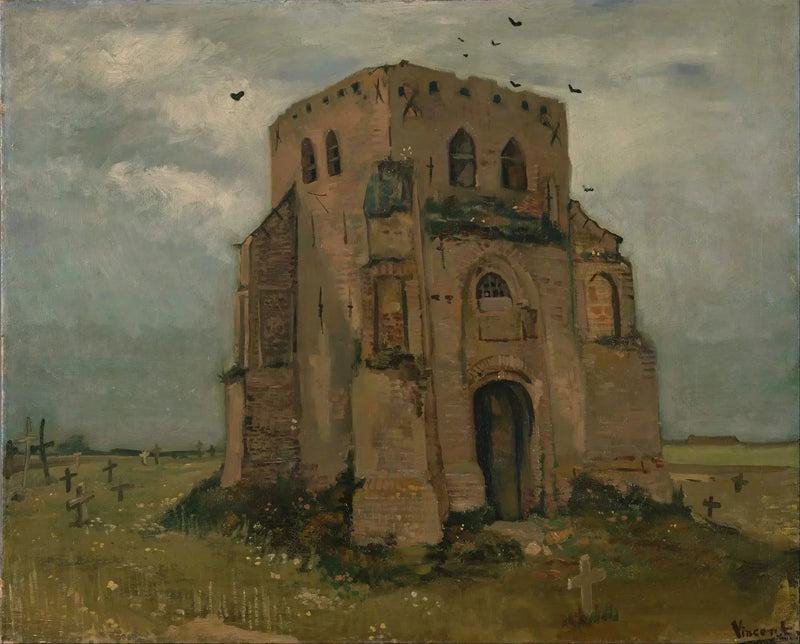Der alte Friedhofsturm in Nuenen - Vincent van Gogh
