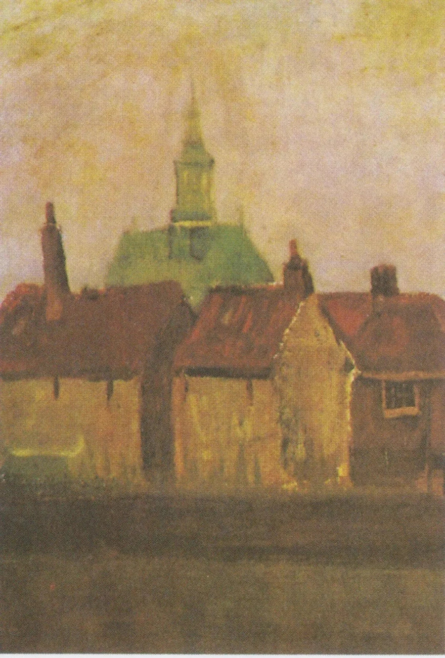 Die neue Kirche und die alten Häuser von Den Haag - Vincent van Gogh