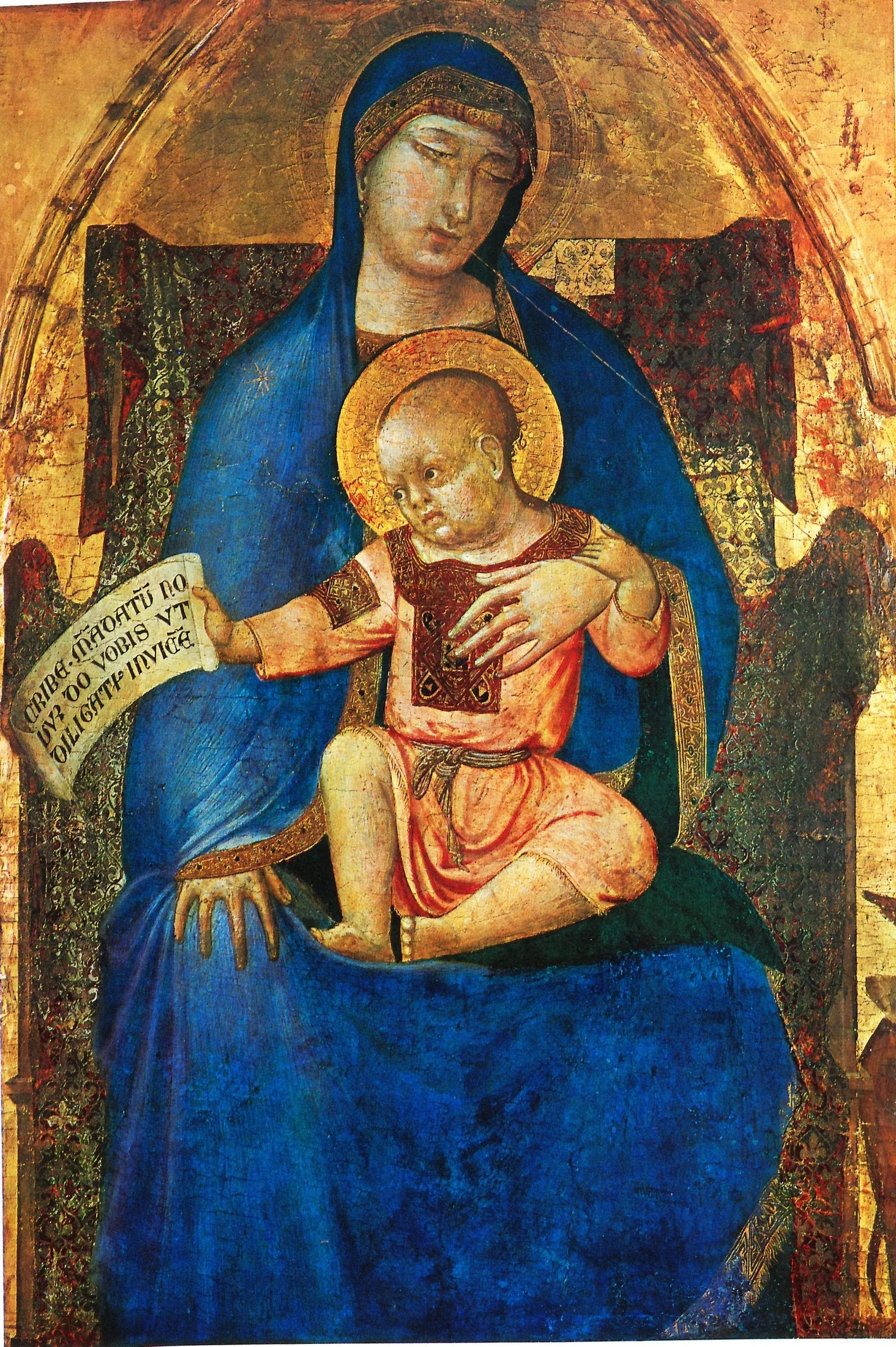 Vierge à l'Enfant - Ambrogio Lorenzetti image 1 reproduction de peinture à l’huile